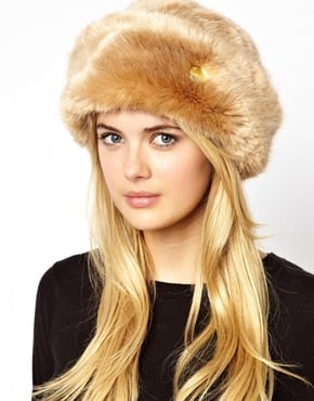 Bonnet faux fur hat Ted Baker
